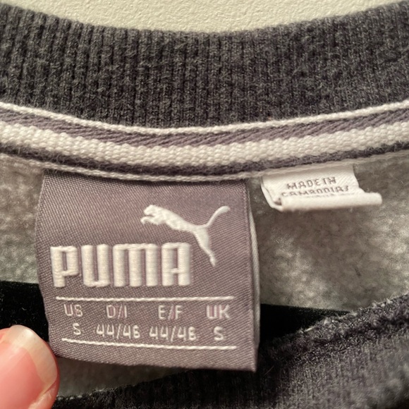 PUMA dark grey men’s pull over sweater small - Picture 3 of 4